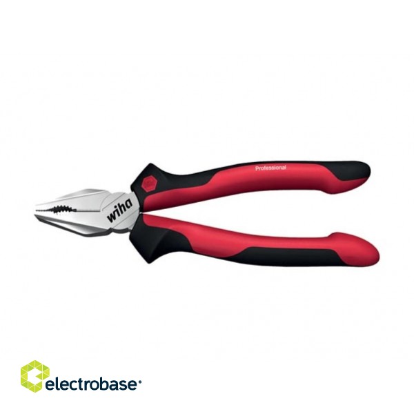 Wiha Combination pliers Professional with DynamicJoint® and OptiGrip with extra long cutting edge (26710) 200 mm