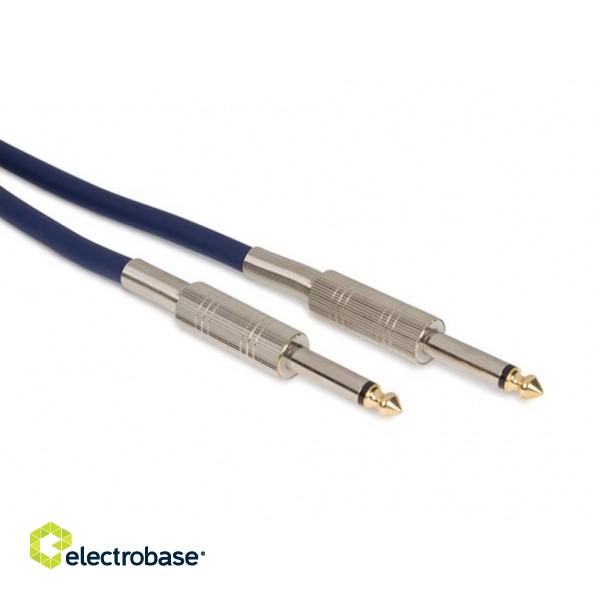 SPEAKER CABLE - JACK 6.35 mm to JACK 6.35 mm - MONO - 10 m - BLUE