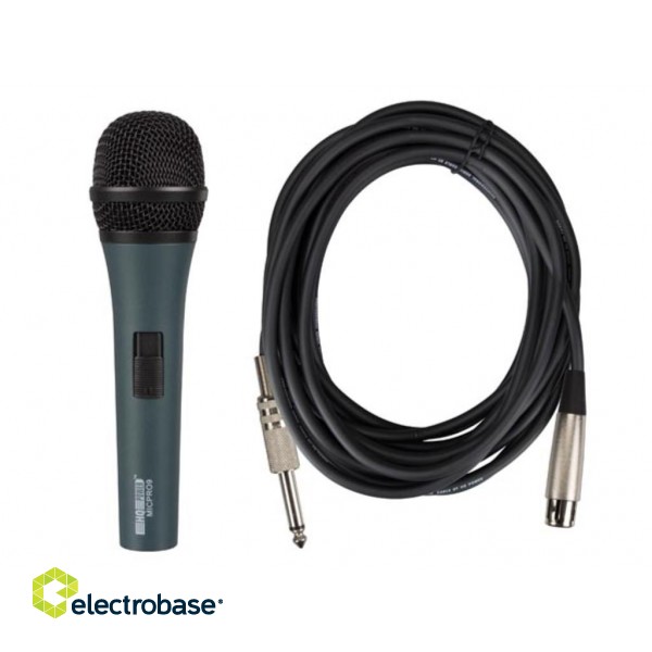DYNAMIC MICROPHONE WITH CARRY CASE - BLACK