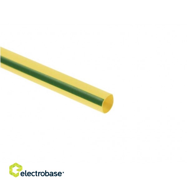 SHRINKABLE TUBE 2:1 - 4.8mm - GREEN/YELLOW - 50 PCS