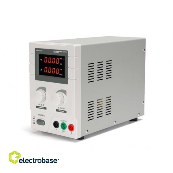 DC LAB POWER SUPPLY 0-30 VDC / 0-5 A MAX WITH DUAL LED DISPLAY