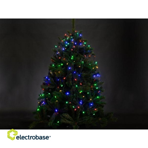 ATRIA LED - for tree 2.4 m - 330 multicolor lamps - green wire - 24 V