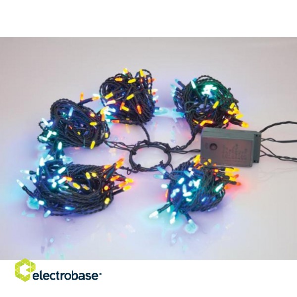 Speed Light LED - 220 multicolor lamps - green wire - modulator - 24 V (for tree of 180 cm)