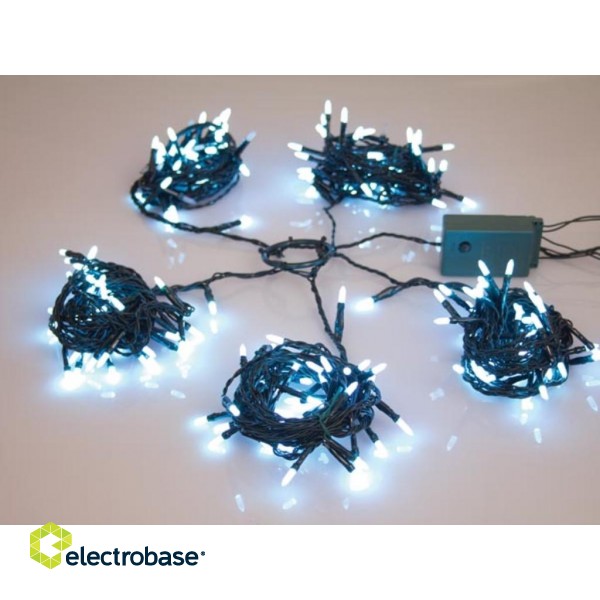 Speed Light LED - 220 white lamps - green wire - modulator - 24 V (for tree of 180 cm)