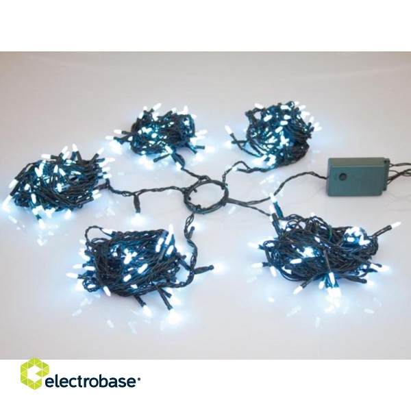 Speed Light LED - 280 white lamps - green wire - modulator - 24 V (for tree of 210 cm)