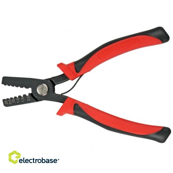 CRIMPING TOOL FOR CORD-END CONNECTORS 0.25 mm² - 2.5 mm²