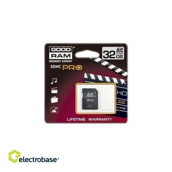 Memory cards Goodram  SDHC Class 10 PRO 32Gb 