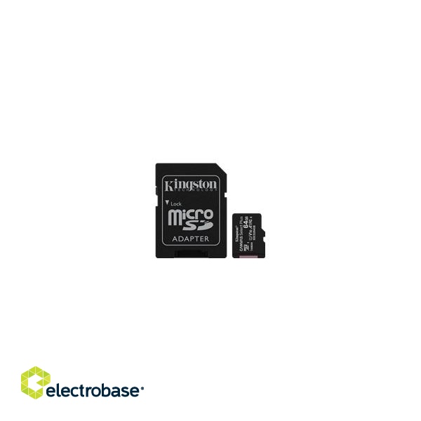 Memory cards Kingston  Canvas Select Plus microSD 64GB Class 10 UHS-I  micSDXC 