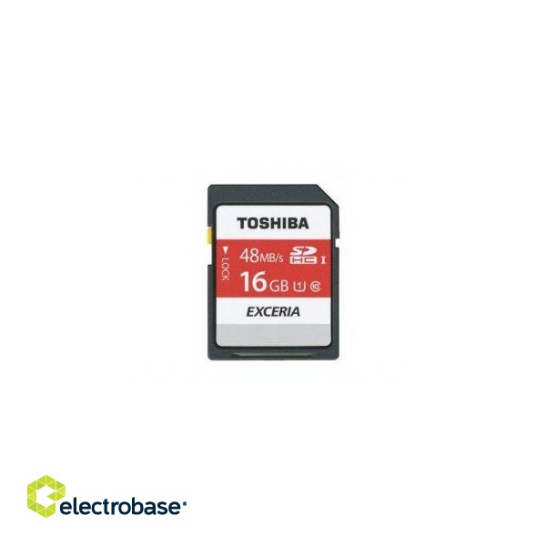 Карты памяти Toshiba  SDHC Class 10 (UHS I) Exceria Type HD 16Gb 