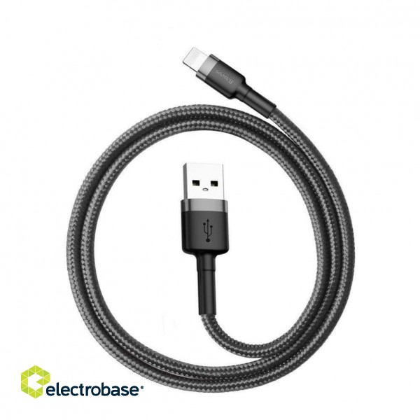 Cable Baseus  CABLE LIGHTNING TO USB 0.5M/GRAY/BLACK CALKLF-AG1 