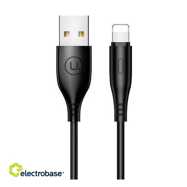 Cable USAMS Apple Lightning 2A Charge 1m Cable Black