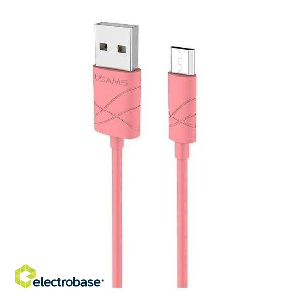 Кабель USAMS  US-SJ039 U-Gee Pro PVC Universal Micro USB to USB Data&amp;Fast 2A Charger Cable 1m Red
