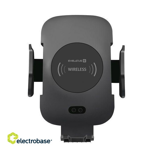 Automatinis laikiklis Evelatus - Car Holder with Wireless Charging 10W WCH01 Black