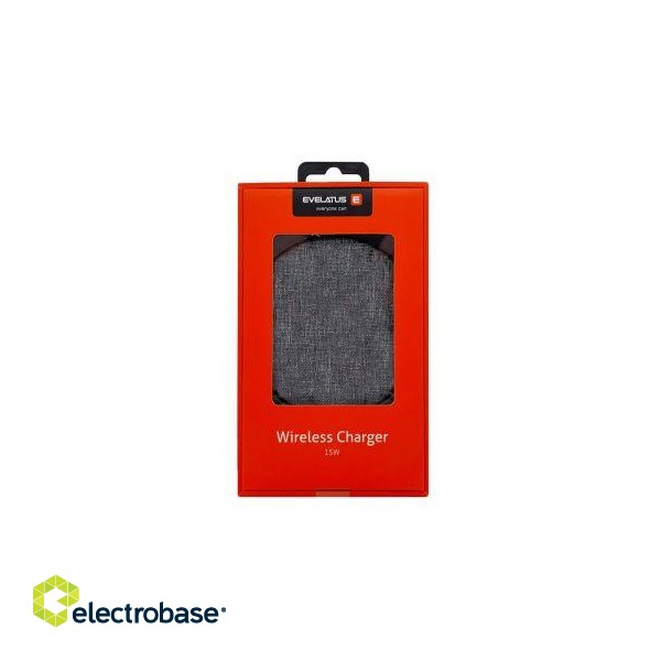 Bezvadu lādētājs Evelatus - Evelatus Wireless Desk charger EWC04 Fabric 