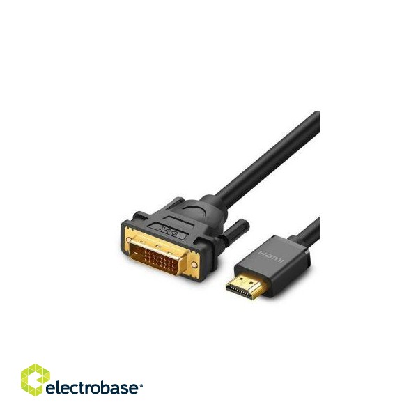 Converter iLike  Ugreen cable HDMI - DVI 4K 60Hz 30AWG cable 1m Black