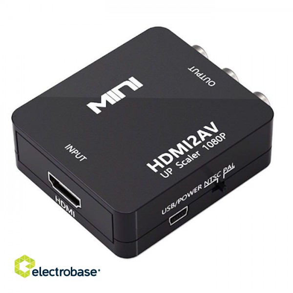Another product iLike  HD6 Mini Digital to Analog Converter Box HDMI Input to 3RCA Output Mini USB Powered Black 