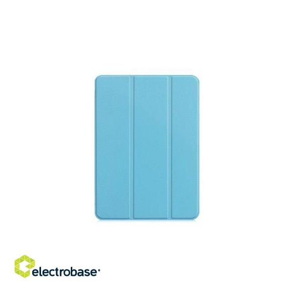 Book case iLike  Galaxy Tab A8 10.1 T510 / T515 Tri-Fold Eco-Leather Stand Case Sky Blue
