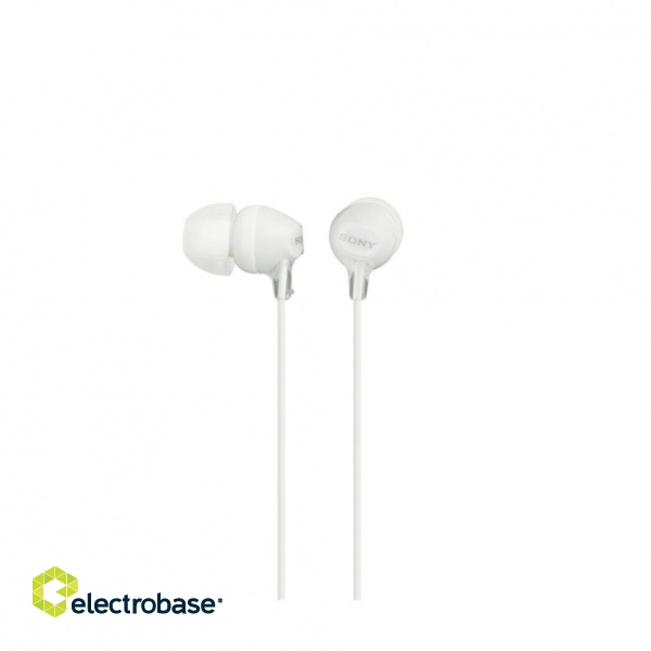 Laidinės ausinės Sony  EX series MDR-EX15LP In-ear, White 