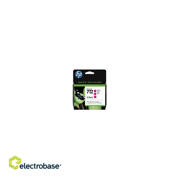 HP 712 3-Pack 29-ml Magenta DesignJet