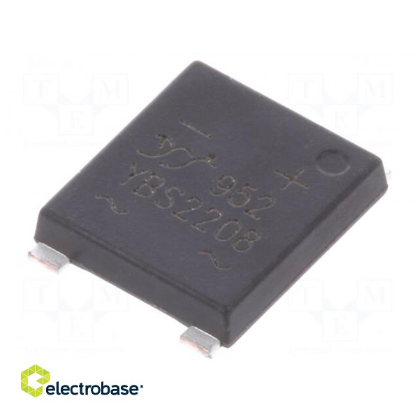 Single-phase bridge rectifier | Urmax: 800V | If: 2.2A | Ifsm: 90A