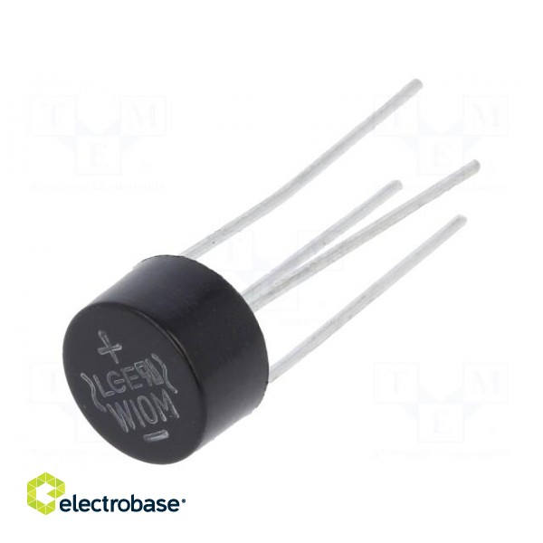 Bridge rectifier: single-phase | Urmax: 1kV | If: 1.5A | Ifsm: 50A