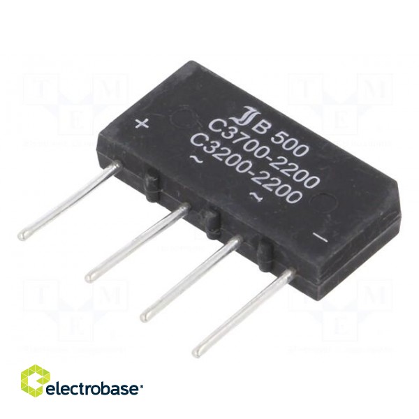 Bridge rectifier: single-phase | Urmax: 1kV | If: 3.7A | Ifsm: 150A