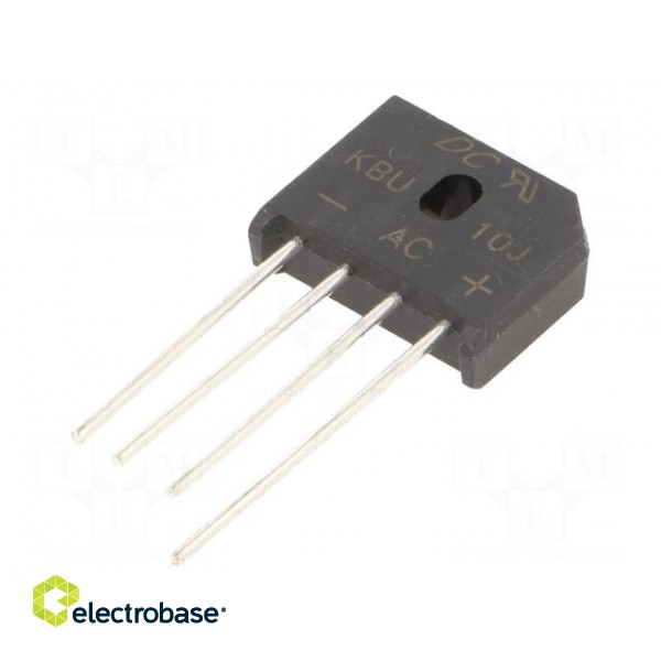 Bridge rectifier: single-phase | Urmax: 600V | If: 10A | Ifsm: 200A