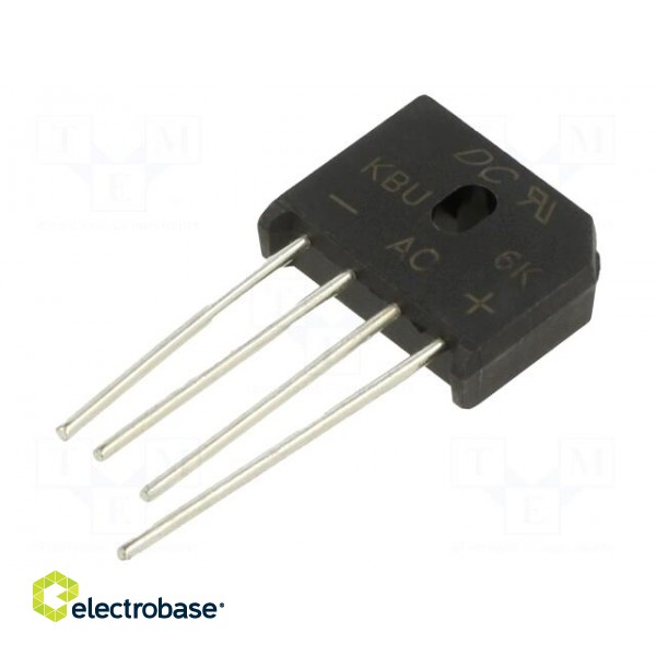 Bridge rectifier: single-phase | Urmax: 800V | If: 6A | Ifsm: 150A