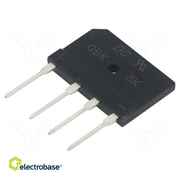 Bridge rectifier: single-phase | Urmax: 800V | If: 8A | Ifsm: 200A