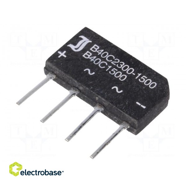 Bridge rectifier: single-phase | Urmax: 80V | If: 1.5A | Ifsm: 50A