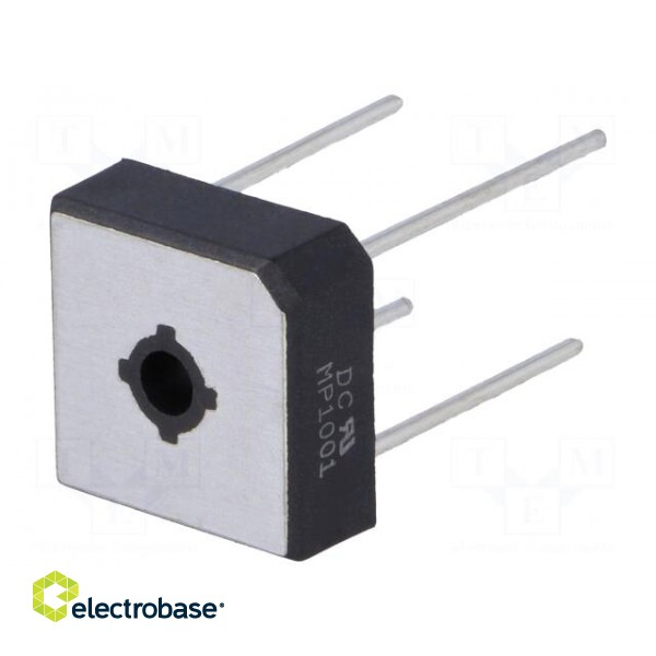 Single-phase bridge rectifier | Urmax: 100V | If: 10A | Ifsm: 240A paveikslėlis 1