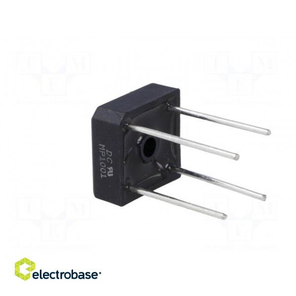 Single-phase bridge rectifier | Urmax: 100V | If: 10A | Ifsm: 240A paveikslėlis 4