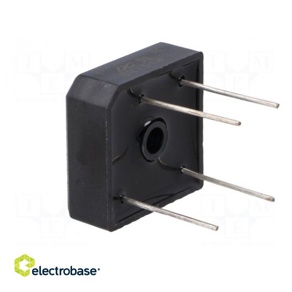 Bridge rectifier: single-phase | Urmax: 100V | If: 15A | Ifsm: 300A image 4