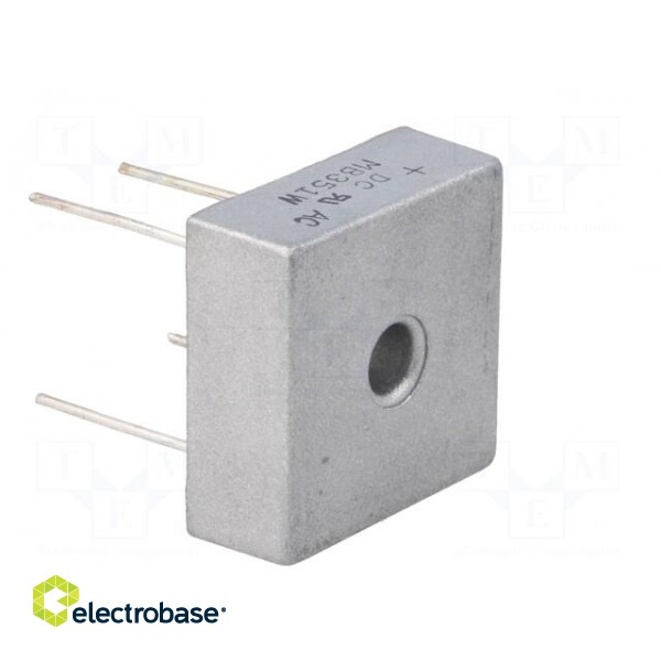 Single-phase bridge rectifier | Urmax: 100V | If: 35A | Ifsm: 400A paveikslėlis 8