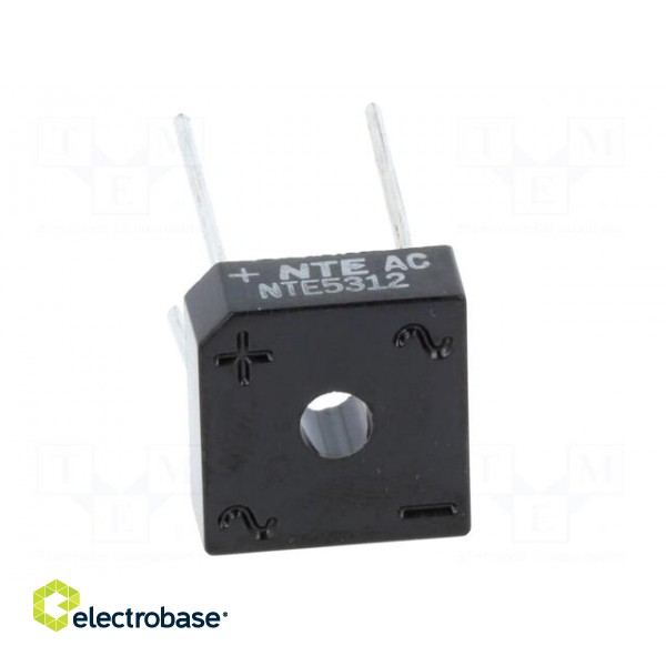 Single-phase bridge rectifier | Urmax: 100V | If: 8A | Ifsm: 200A | THT paveikslėlis 9