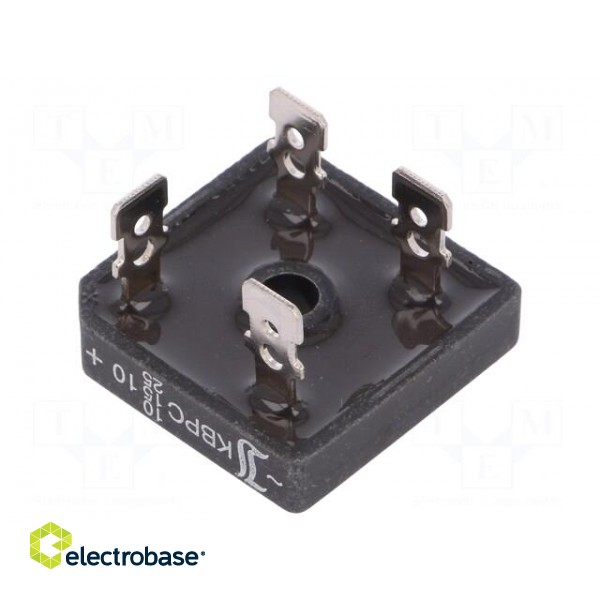 Single-phase bridge rectifier | Urmax: 1kV | If: 10/15/25A | THT image 1