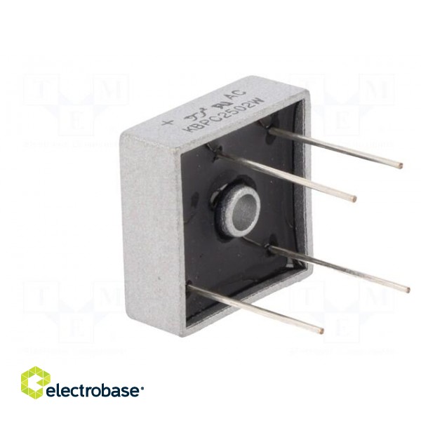 Bridge rectifier: single-phase | Urmax: 200V | If: 25A | Ifsm: 400A image 4