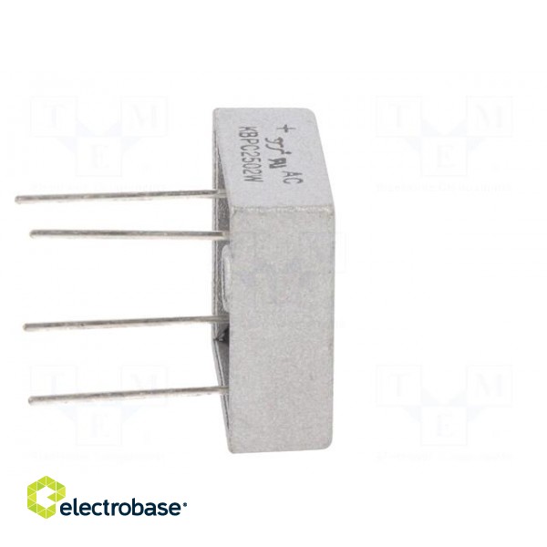 Bridge rectifier: single-phase | Urmax: 200V | If: 25A | Ifsm: 400A image 7