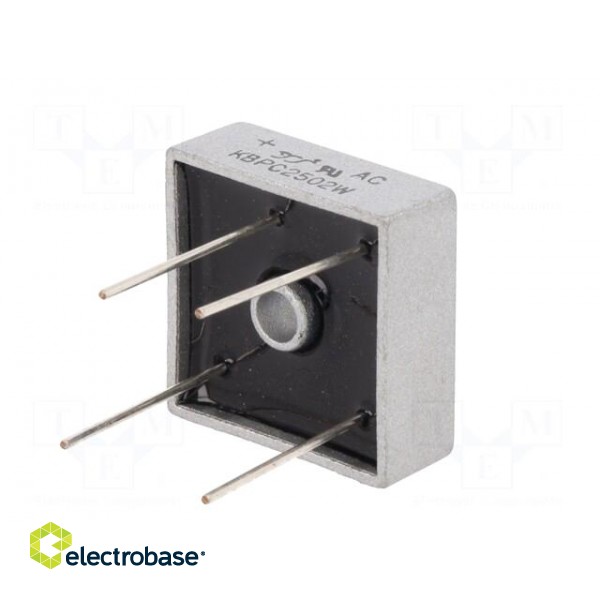 Bridge rectifier: single-phase | Urmax: 200V | If: 25A | Ifsm: 400A image 6