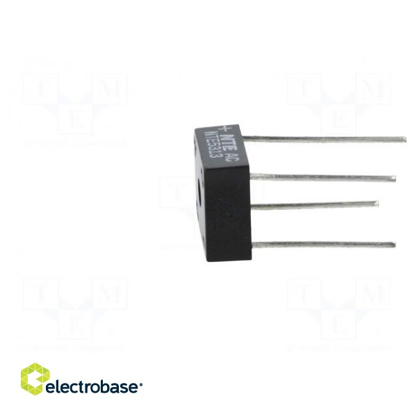 Single-phase bridge rectifier | Urmax: 200V | If: 8A | Ifsm: 200A | THT paveikslėlis 3