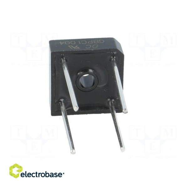 Single-phase bridge rectifier | Urmax: 400V | If: 10A | Ifsm: 240A image 5