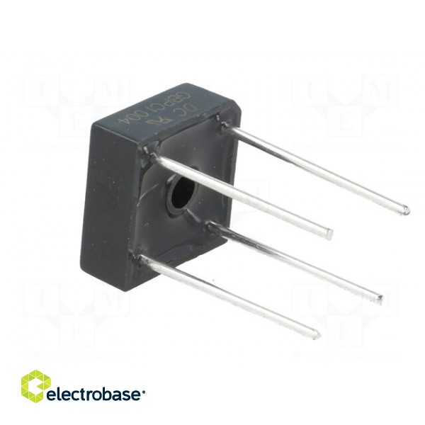 Single-phase bridge rectifier | Urmax: 400V | If: 10A | Ifsm: 240A paveikslėlis 4