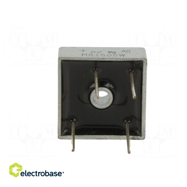 Bridge rectifier: single-phase | Urmax: 50V | If: 15A | Ifsm: 300A фото 5