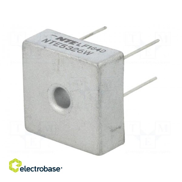 Single-phase bridge rectifier | Urmax: 600V | If: 25A | Ifsm: 400A image 1