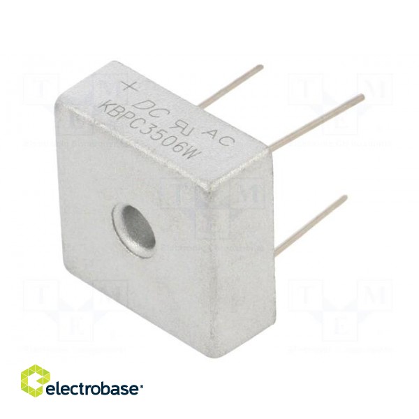 Bridge rectifier: single-phase | Urmax: 600V | If: 35A | Ifsm: 400A image 1