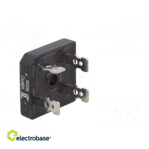 Single-phase bridge rectifier | Urmax: 600V | If: 50A | Ifsm: 400A paveikslėlis 6