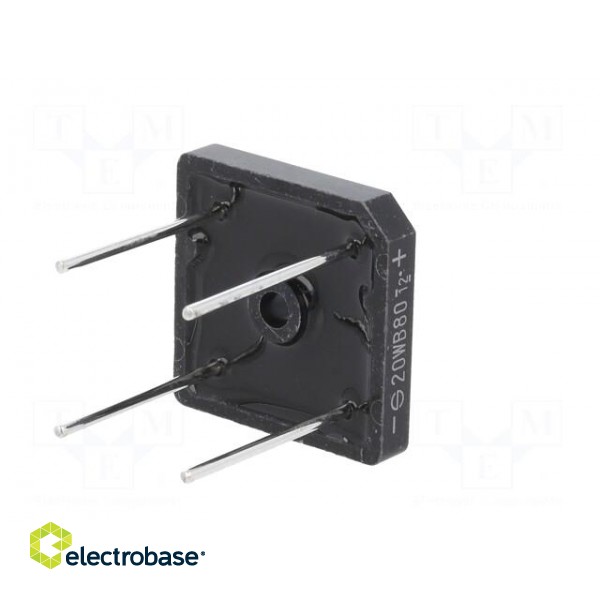 Bridge rectifier: single-phase | Urmax: 800V | If: 20A | Ifsm: 500A image 6