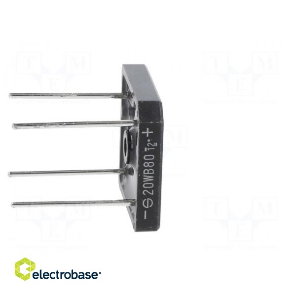 Bridge rectifier: single-phase | Urmax: 800V | If: 20A | Ifsm: 500A image 7