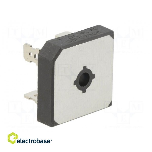 Bridge rectifier: single-phase | Urmax: 800V | If: 25A | Ifsm: 350A image 2