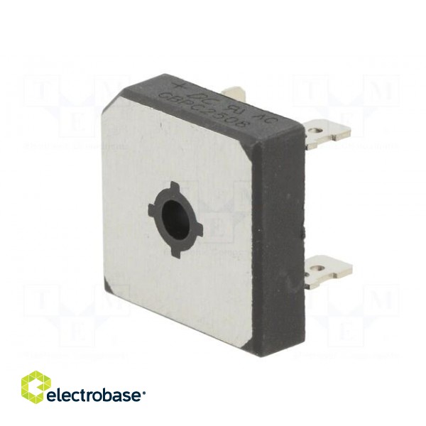 Bridge rectifier: single-phase | Urmax: 800V | If: 25A | Ifsm: 350A image 4